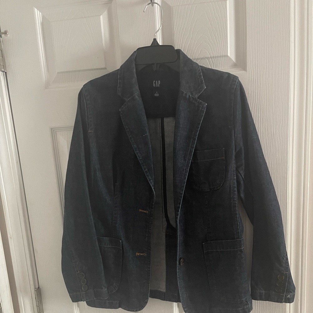 Gap Dark Denim Blazer